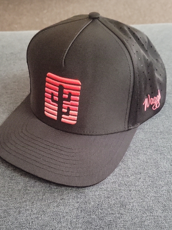 Waggle Other - Waggle Black Snapback Hat with Cactus Embroidered Logo